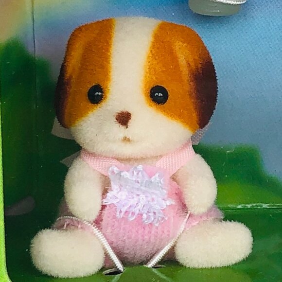 Calico Critters Sunnybrook Spaniel Twins w/baby bottle, pacifier New in Box - Picture 9 of 14